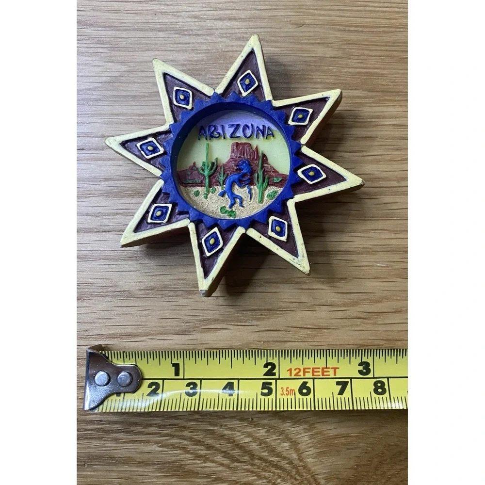Lot‎ Of 10 State Magnets, Assorted Materials, Assorted Sizes